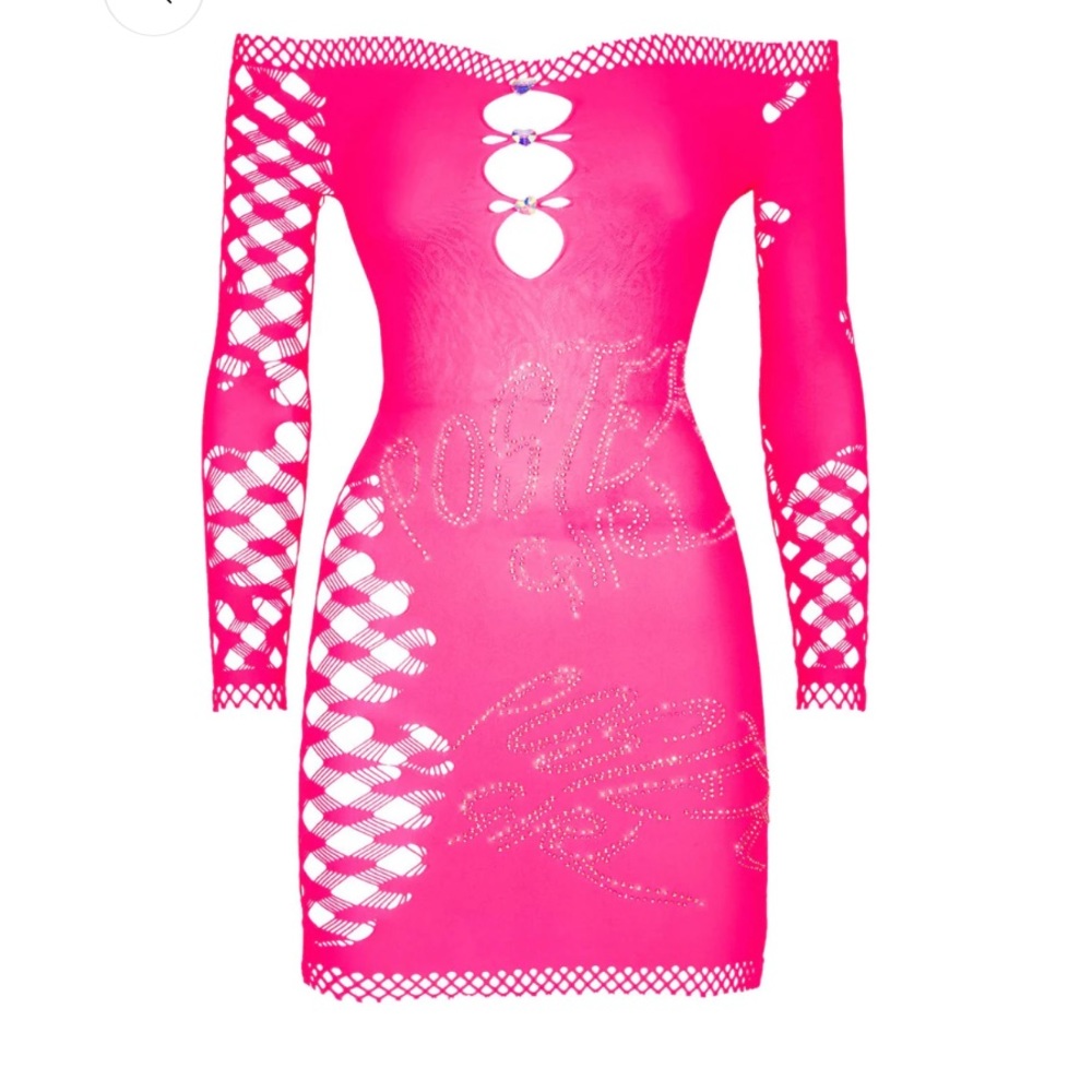 Hot pink poster girl dress never worn